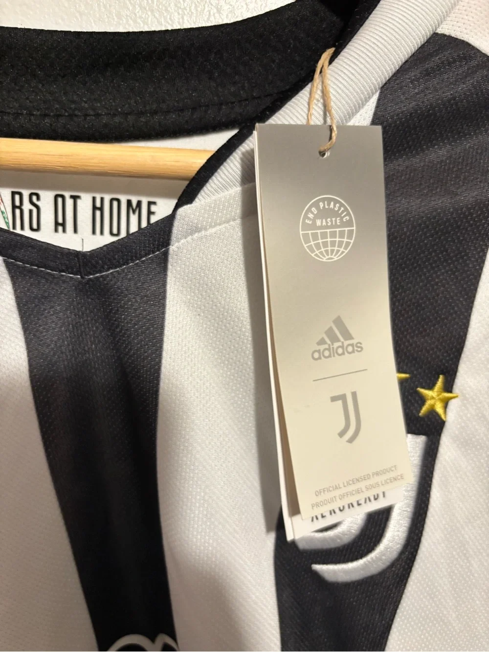 Adidas Juventus Men's Black & White Striped Jersey - Jeep 4x4